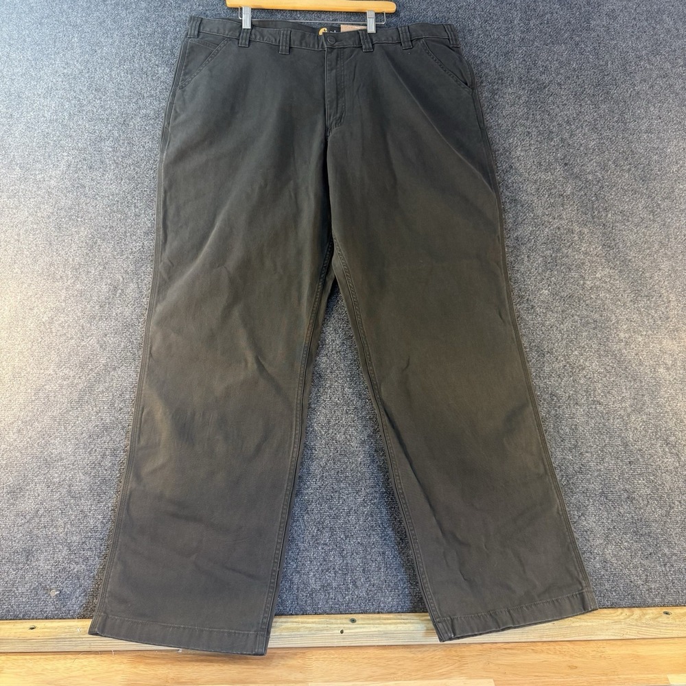 NWT Carhartt Rugged Flex Rigby Dungaree Pants 44x34 Brown Relaxed Fit